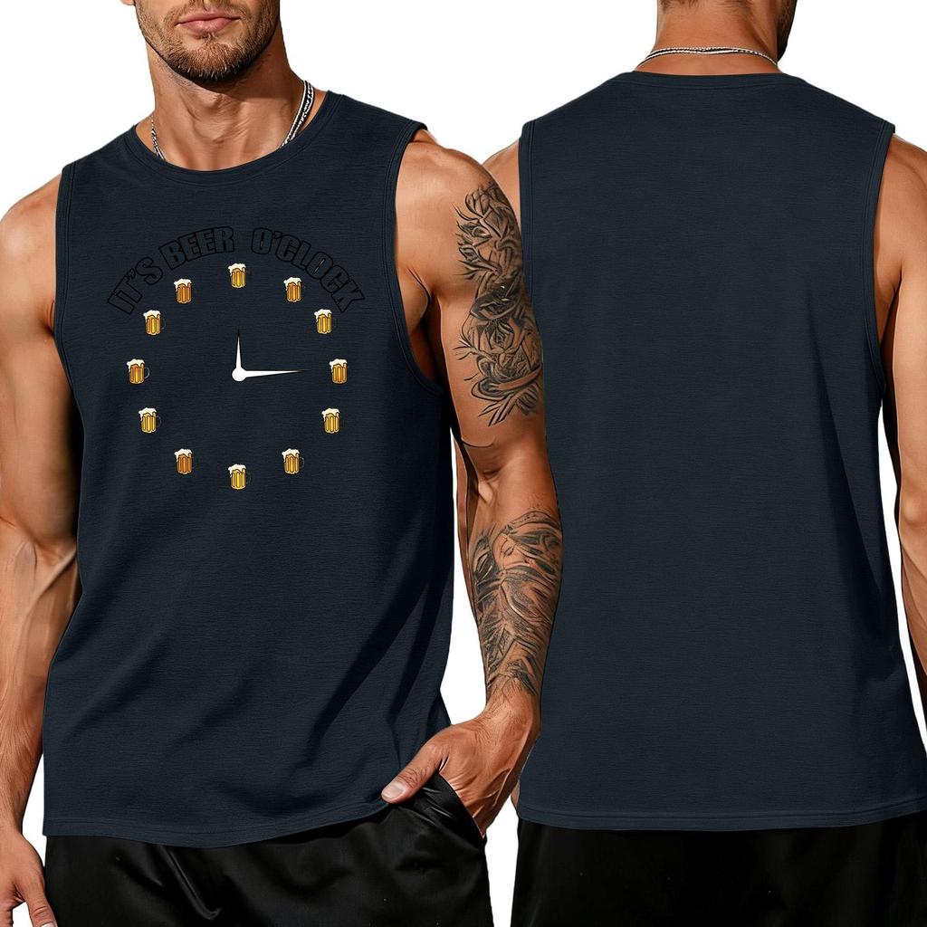 Camiseta sin mangas para hombre Casual Holgada Verano Camiseta para Músculos Tejido Suave Transpirable Cómoda para el Uso Diario