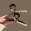 High-End Rhinestone Hair Claw: Sparkling Korean-Style Large Hair Clip for Women