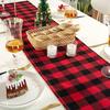 Cotton Tartan Check Table Runner for 6 Seater Dining Table (13x72 Inches) - Christmas, Xmas Gift, Medium
