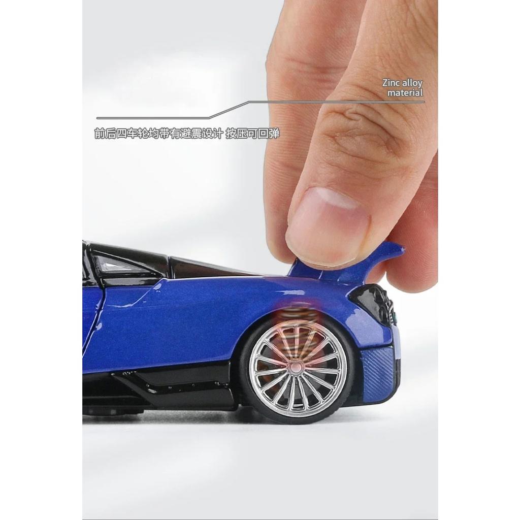 1/32 Pagani Huayra Supercar Diecasts & Toy Vehicles Metal Car Model Shock absorber Sound Light Collection Car Toys Gift