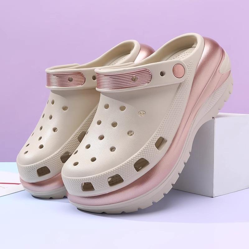 Chunky Platform Clogs Shoes Women Thick Bottom Non Slip Beach Woman Summer Fashion EVA Sandals Slippers