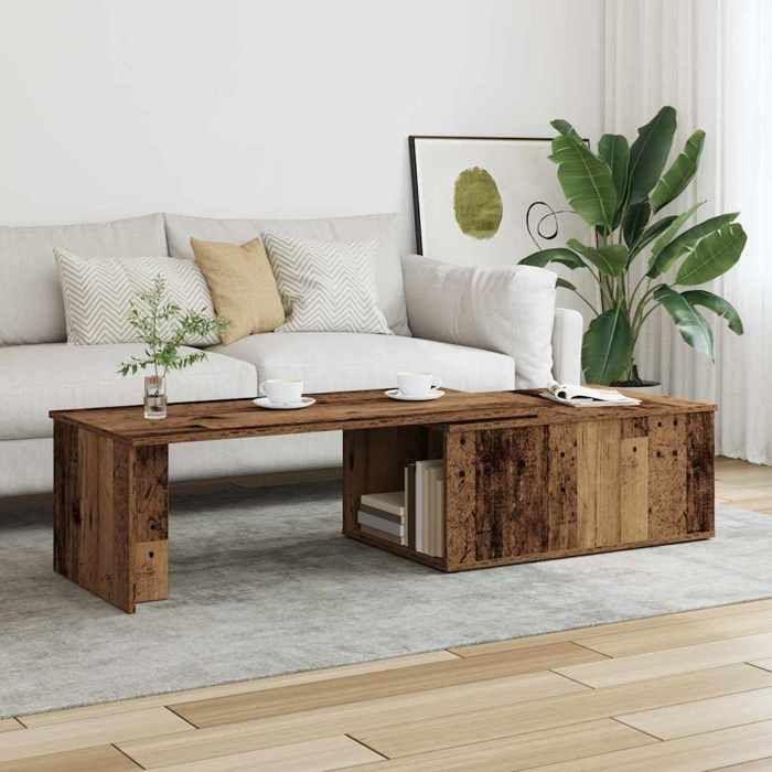 VidaXL Coffee Table Old Wood 150x50x35 Cm Engineered Wood, Side Table, Living Room Table, Side Table, End Table 855980