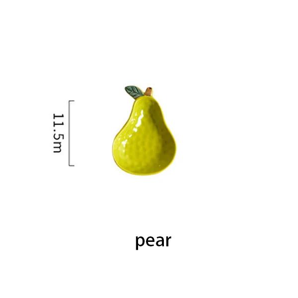 Ceramic Fruit Shape Sauce Dish Seasoning Dipping Bowl Ketchup Soy Vinegar  Fruit Salad Butter Dessert Plate Tableware Decoration