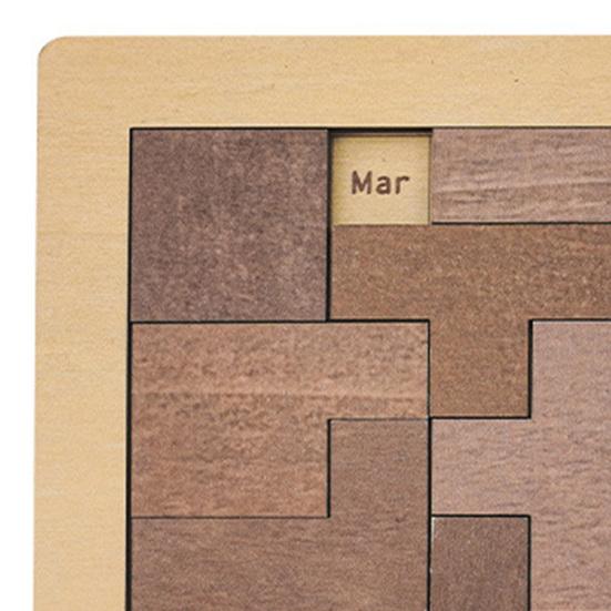Daily Calendar Puzzle Wooden Puzzle Toy 365 Date Daily Challenge Puzzle Game The Whole Year Puzzle Calendar Gift for Men Women Kids