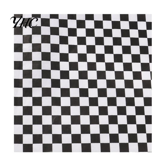 Paper Food Basket Liners 50Pcs Sandwich Wrappers Grease Resistant Deli for Classic Burger Wrapping Papers Checkered Burgers BBQs Parties Sheets Trays
