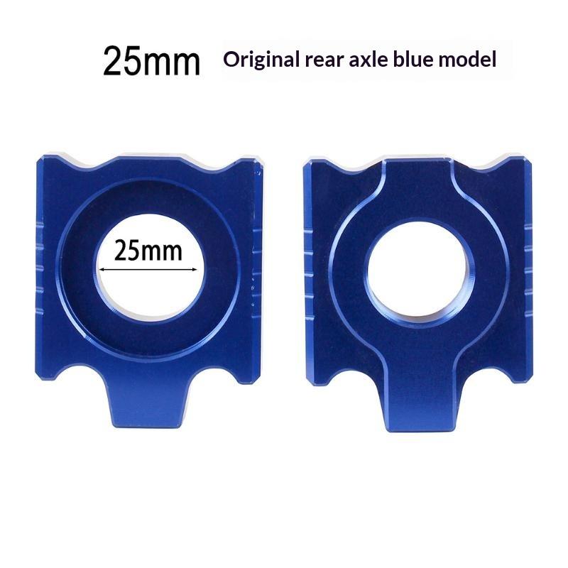 22/25mm Lightweight Rear Axle Chain Tensioner Screw Block Aluminum Chain Adjuster for Motorbike DIY Repair Spare Part