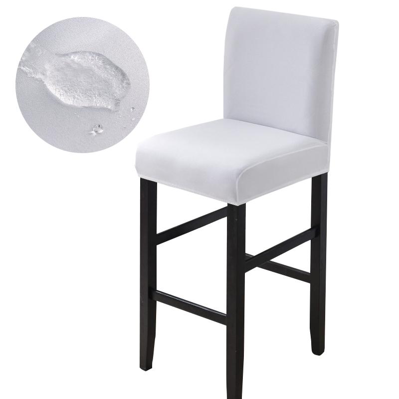 Vodotěsné Potahy na židle s krátkým opěradlem Potahy na jídelní židle Pružné Jednobarevné Potah na barovou židli Odnímatelný Chránič židle