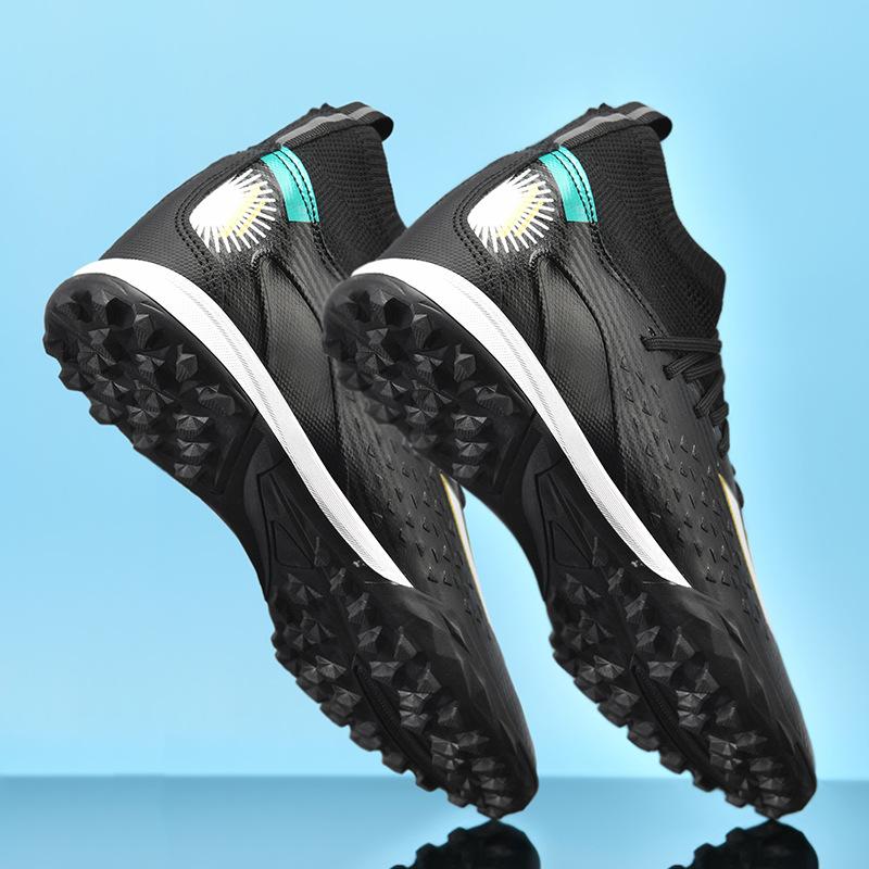 Foreign Trade Men's Football Shoes TF Short Nails Broken Nails Long Nails Large Size High Top Training Shoes Professional Sports Shoes Non-slip