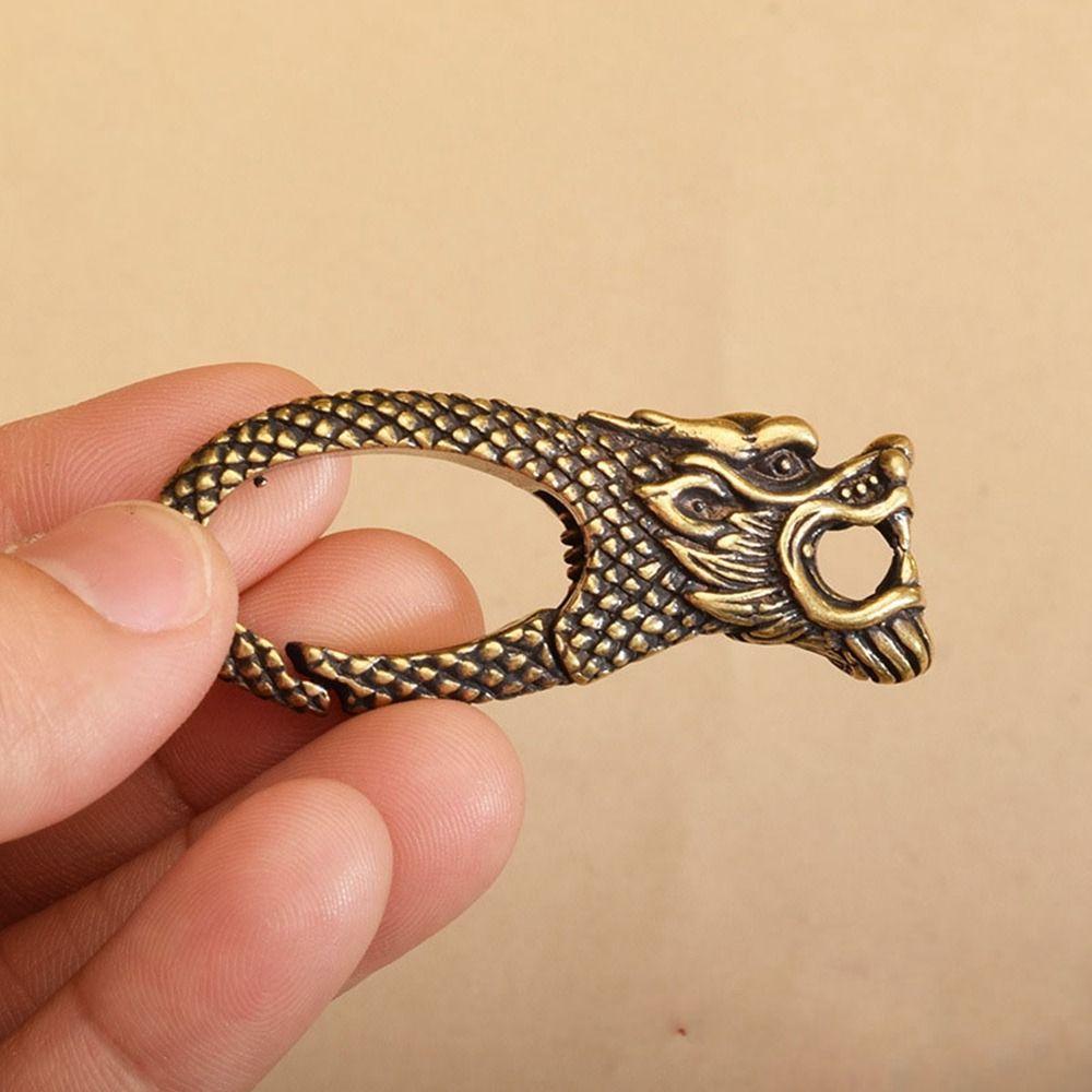 Quick Release Brass Keyring Buckle Accessories Safety Spring Hook Key Clip  Outdoor Tool