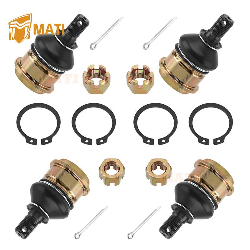 MATI 4 PCS Front Upper & Lower Ball Joints Compatible with Yamaha Kodiak 450 700 Grizzly 700 550 3B4-23579-01-00 3B4-23579-00-00