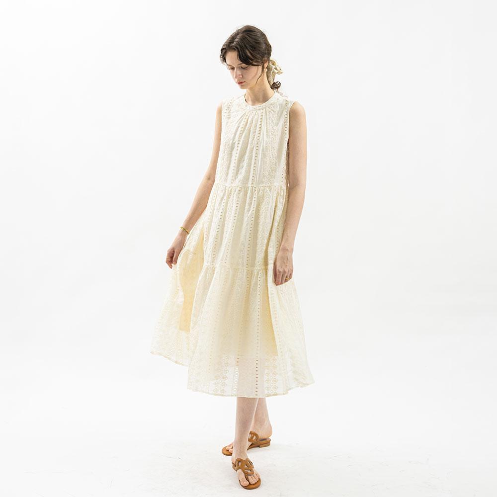 Wednesday Delight Wd_Pure Mood Lace Ribbon Dress_Ivory