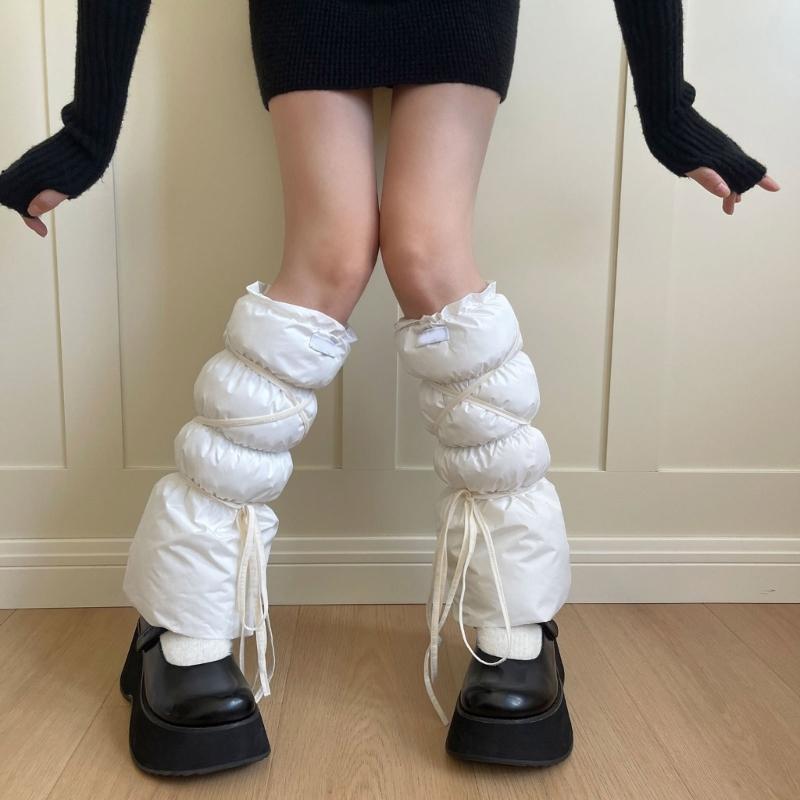 Women's Fashion Leg Warmers Winter Warm Long Leg Socks Sweet Students Girls 90s Boot Socks Party Casual Streetwear
