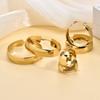 20/30/40mm Mariasz Minimalist Simple Stainless Steel Hoop Earrings For Women Gold Plated Wide Round Female Jewelry Gift