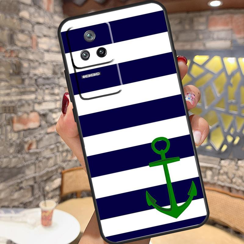 Nautical Anchor Boat Sea Case For Xiaomi 15 Ultra 13 14 11T 12T 13T 14T Pro POCO X7 X3 X5 X6 Pro M6 F5 F6 Pro Cover