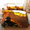 Cool Firefighter Rescue Fire Truck Flame Hero HD Print Bedding Set Duvet Cover + 2 Pillowcases Polyester Boys Bedroom Decor