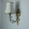 European Fashion Retro Wrought Iron Wall Lamp Fabric Living Room Dining Room Bedroom Bedside Decorative Atmosphere Lighting