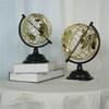 Earth Sphere with Gold Trim and Exposeds Wire Detailing World Globe