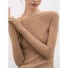 Maglioni a girocollo a maniche lunghe con stampa tinta unita, casual, autunno inverno, da donna
