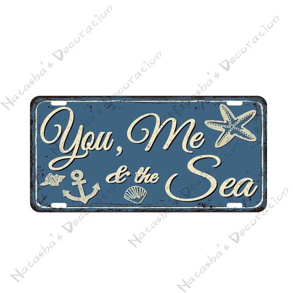 Garage Bar Metal Wall Sign, Auto Interior Decor Plaque 15x30cm