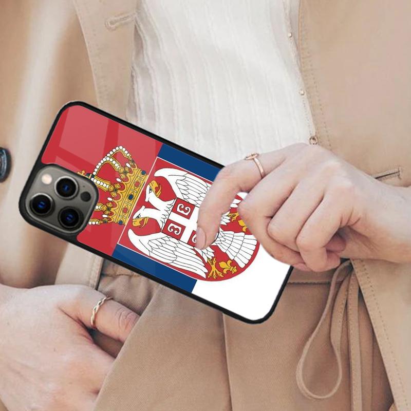 Serbia Serbian National Flag Magnetic Phone Case For APPLE iPhone 17 Air 16 14 13 12 Pro Max 15 Plus Wireless MagSafe Cover