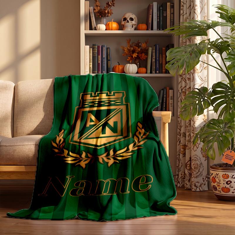 Atletico Nacional Individuelle Flanelldecken Weich Warm Gemütlich Überwürfe für Wohnkultur Feiertagsgeschenke