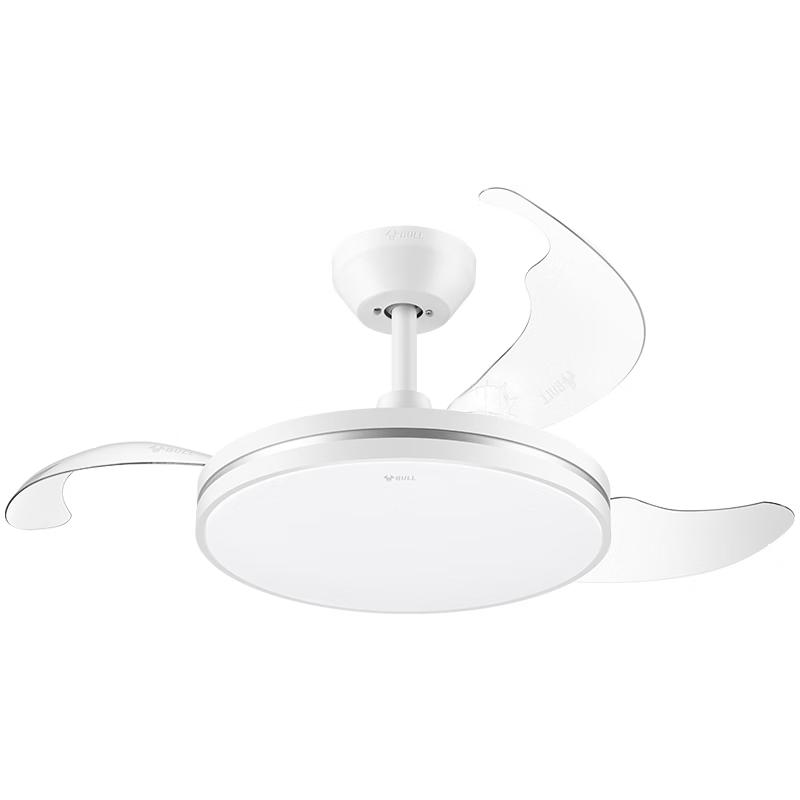 BULL 38-inch Invisible Ceiling Fan Light with Full-Spectrum 3-Color LED