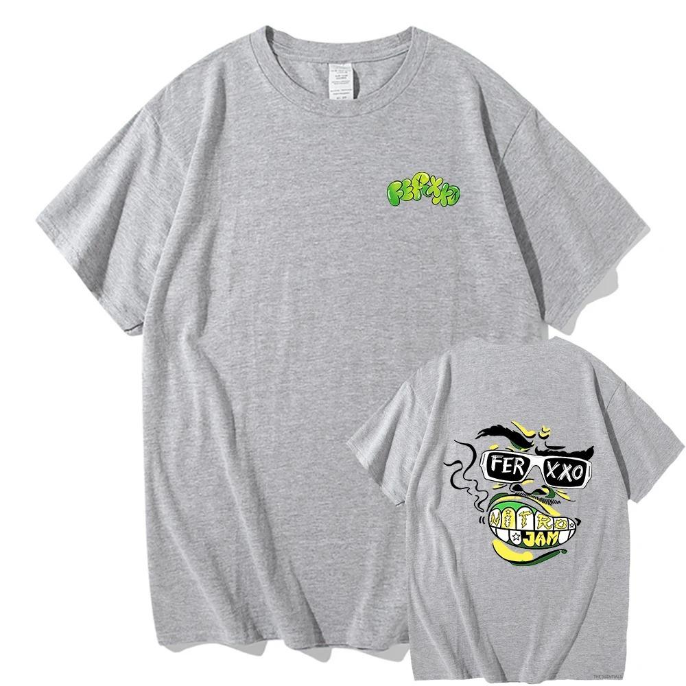 Trend Mężczyźni Kobiety T Shirt Bawełna Tee Ferxxoo Feid Tour Moda Raper Tshirt Streetwear Hip Hop Koszulki Prezent Dla Fanów Ubrania Top