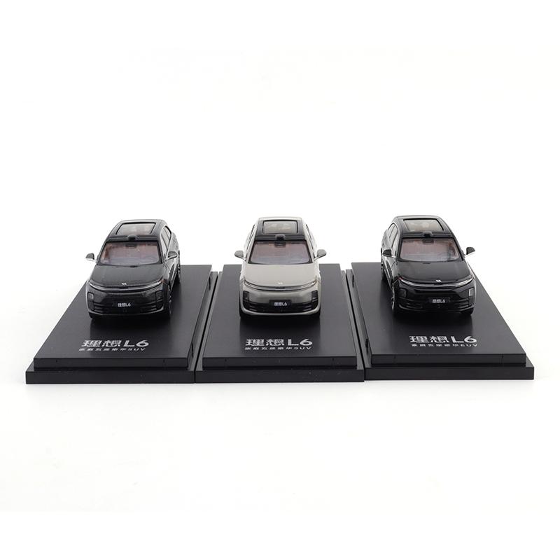 Li Auto L6 Car Model 1/64 Car Alloy Motor Vehicle Diecast Metal Model Kids Toys for Boys Friends Gifts Collect Ornaments