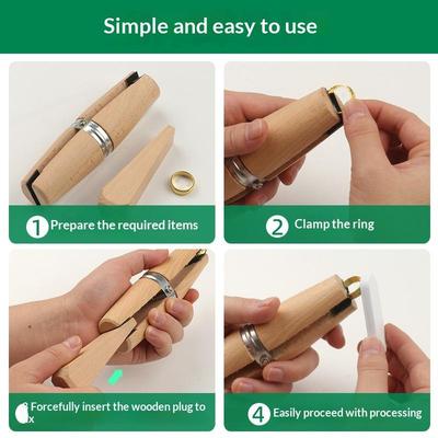Ring Clamp Jewelry Making Vise Jewelers Wooden/ Plastic Jewelers Holder For Jewelry Making Benchwork Professional Hand Tool