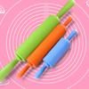 Non-Stick Plastic Handle Pin Pastry Dough Flour Roller Silicone Rolling Pin Pizza Pasta Roller Kitchen Pastry Baking Tool