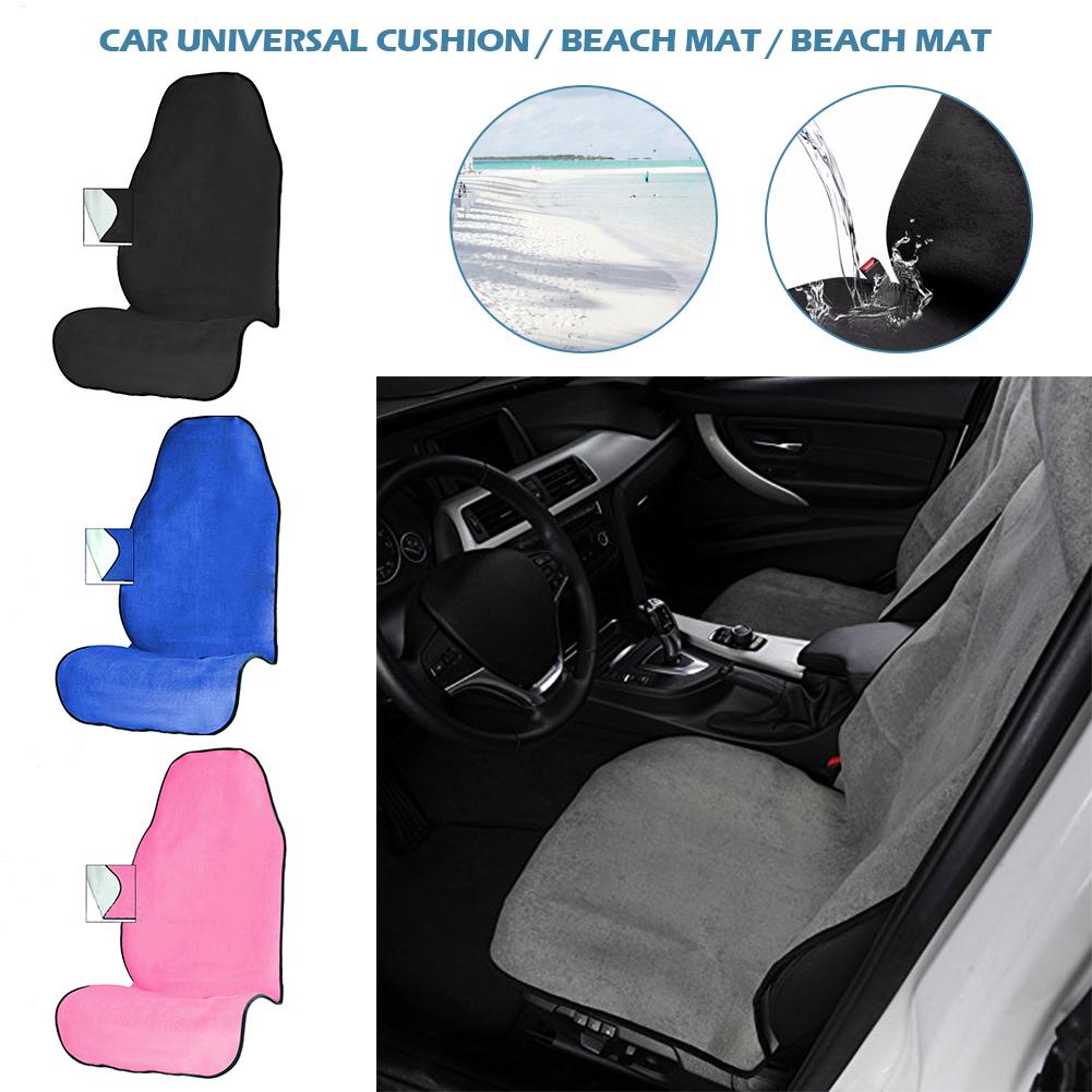 Black Waterproof Sweat Towel Car Seat Cover Anti Slip Bucket Seat For Post Gym Workout Running Swimming Beach And Hiking