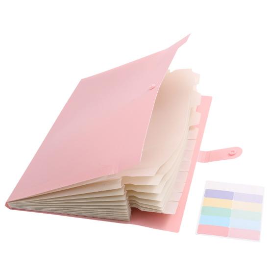 Thickened PP File Folder Expanding Folder, Waterproof A4 Letter Size Document Compact Organizer Organizer, Portable Receipt for School And Office