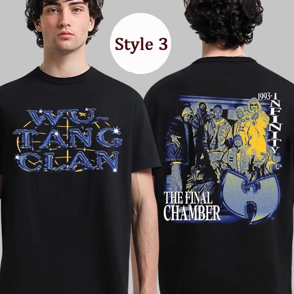 ZheXiong TEE De Final Chamber Wu Tang Forever Tour 2025 Dubbelzijdig bedrukt T-shirt, S-4XL - Los, comfortabel en casual T-shirt 4XL