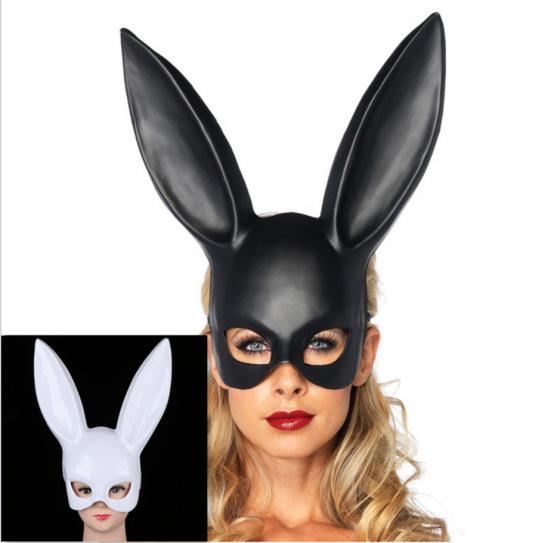 

Women Sexy Rabbit Ears Bondage Mask Halloween Masquerade Party Costume Props