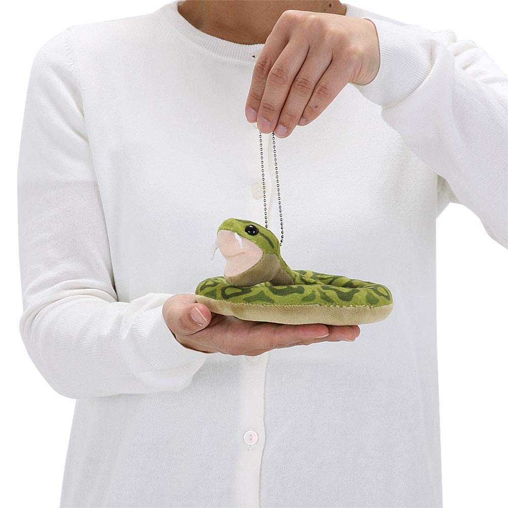 Carolata Plush Mascot Habu (Yanbaru Creaturewith Chain) Realistic Snake Keychain Doll Gift (Twice Tested)  Christmas Present