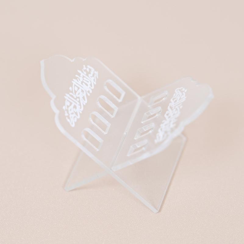 Elegant Acrylic Rack Set for Fruit Biscuit Display as Eid Decoration Eid Islamic Gift for Celebration