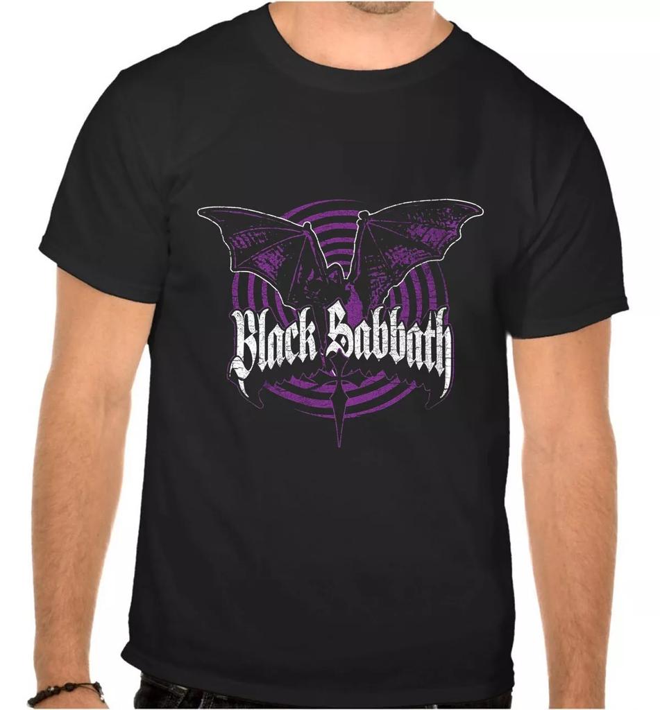 Unisex Tees 100% cotton Men's Women's BLACK SABBATH ROCK MUSIC BLACK T-SHIRT -1050-