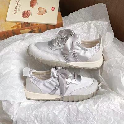 Satin Summer Breathable Ballet Training Shoes Fight Heightening Soft-soled Casual Sports Forrest Gump Shoes