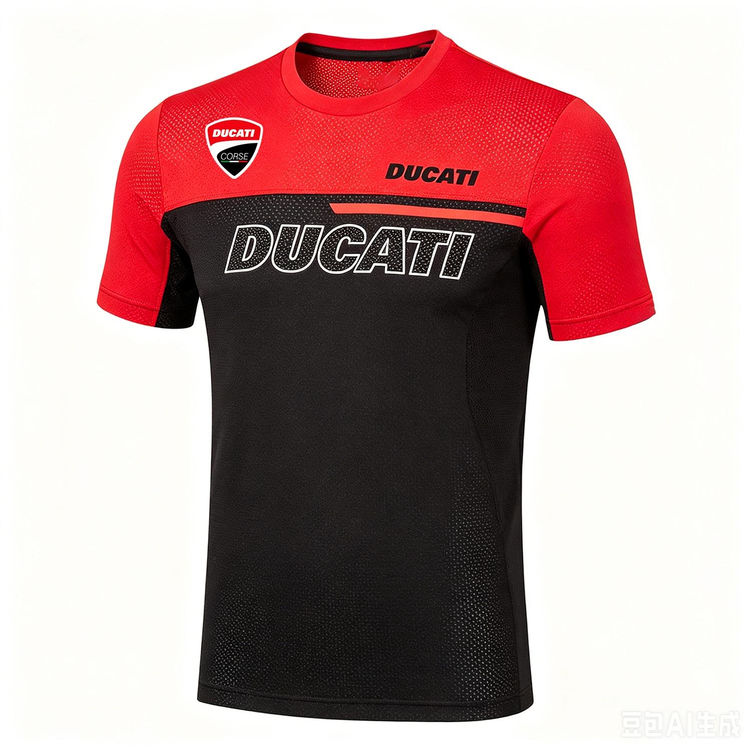 Ducati Heren  Corse Racing T-shirt Korte Mouw Heren T-shirt MotoGP Racing Print Korte Mouw Casual Tops S