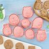 8Pcs/set Corner Bio Shape Cookie Cutters  Fondant Cutter Plastic Cookie Mold DIY Fondant Pastry Decorating Baking Cooking Tools