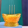 1pcs Incense Burner Aromatherapy Stove The God of Wealth and Guan Gong Worship Ornament Home Worship Buddhist Supplies