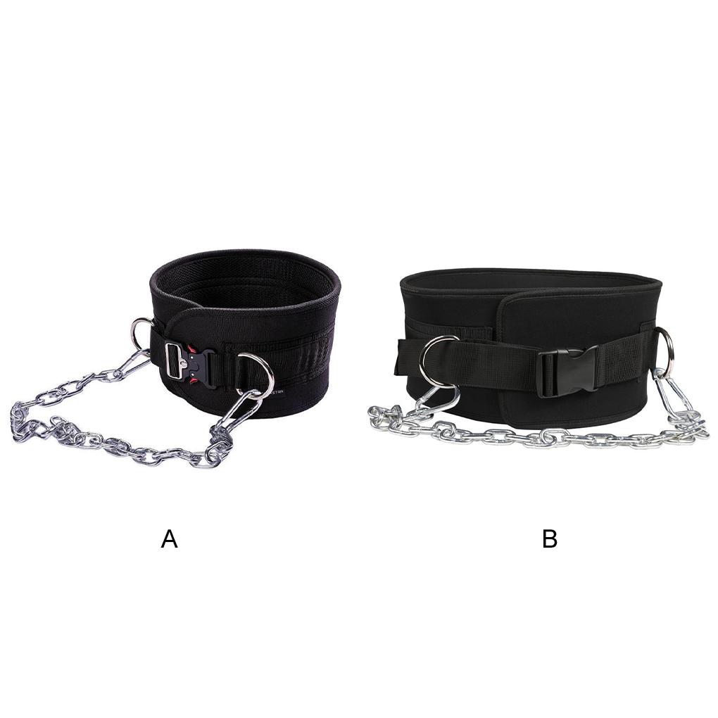 Adjustable Weightlifting Belt With Thick Chain For Back Support Maximum 350lb Capacity With Chain