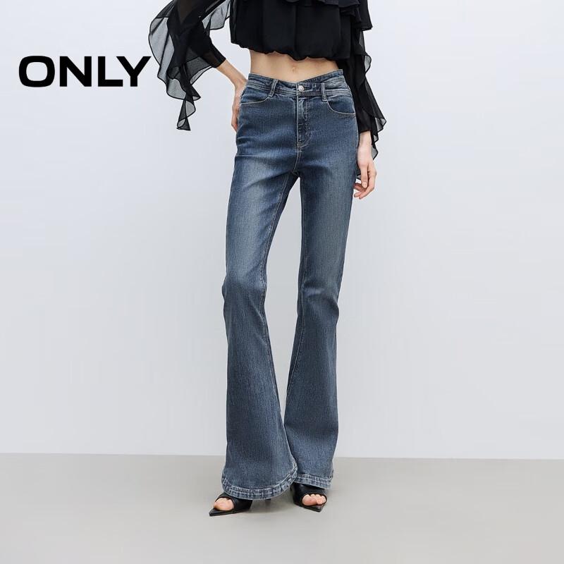

ONLY Women s High-Waist Flared Slim Jeans M