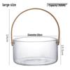 Shangqi Portable Glass Fruit & Salad Serving Bowl with Handle