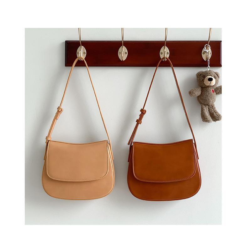 IELGY pu Leather High-End Flap Bag Fashionable All-Match Shoulder Bag