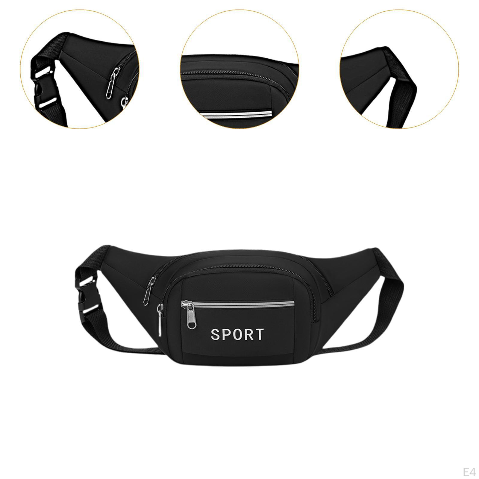Поясная сумка-мешок на пояс с застежкой-молнией и быстрым креплением на плечо для бега — фото 4