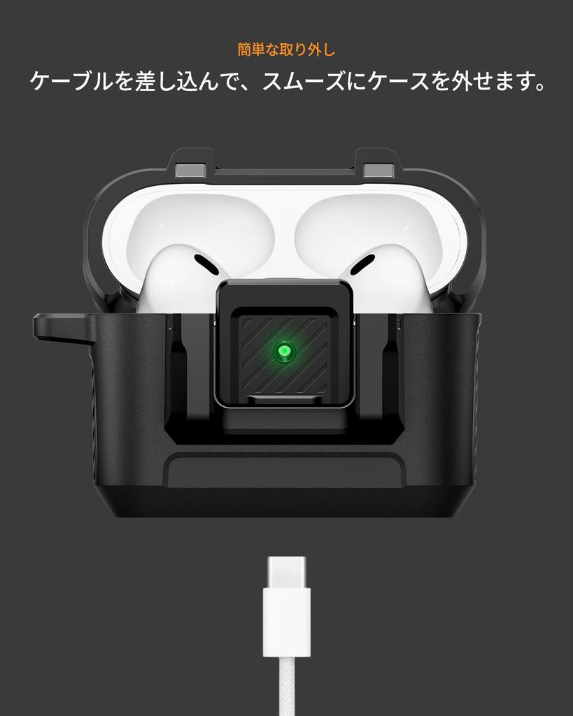 Spigen AirPods Pro 3 Compatible with AirPods Pro with Locking Integrated Shockproof Shock Charging Wireless Charging Lock ACS09825 Case, (3rd