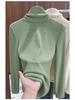 Women's Retro Velvet Turtleneck: Thickened Petite Korean Style Long Sleeve for Autumn/Winter 2026