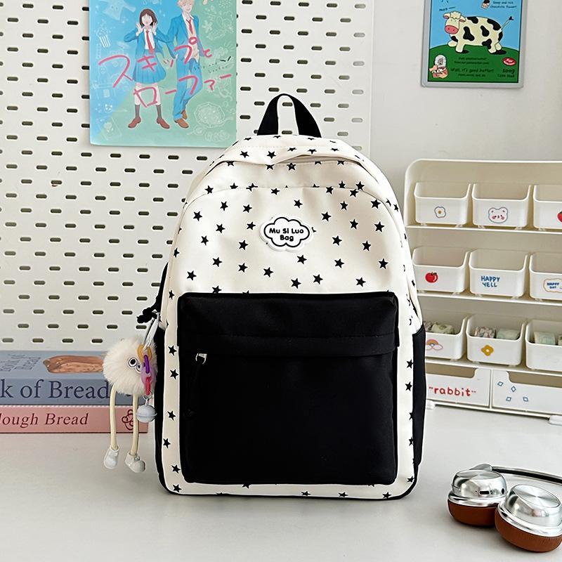 Cute Backpack Versatile Fresh Travel Lightweight Large-capacity Backpack College Student High School Junior High School Girl Schoolbag Girl