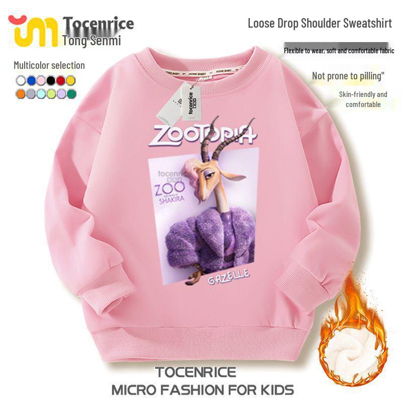Zootopia 2 Fleece-Kapuzenpullover – Charakterkollektion für lässige Kinderkleidung